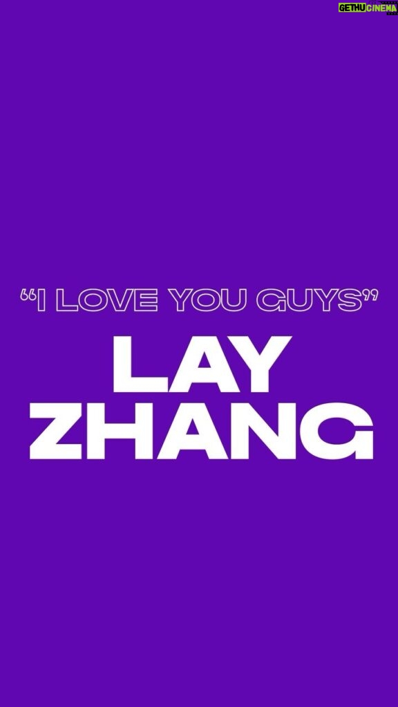Zhang Yixing Instagram - Thank you for showing up. I love you guys…more to come next year ❤