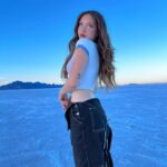 Zoe Colletti Instagram - sweet and salty 😌 Salt Flats, Utah