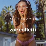 Zoe Colletti Instagram - @zoecolletti x @kitty_and_vibe IS HERE! Swipe to meet the vibes and styles in our most romantic swimwear collection yet. Available to shop now! 🎀✨