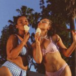 Zoe Colletti Instagram - I’m obsessed with my swim collection with @kitty_and_vibe ✨🎀 Together we created my dreaaaammm vintage-inspired prints. Shop it now at the link in my bio!