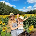 Zoe Sugg Instagram - A little highlights carousel to start the new week! (Remember to scroll through them, the new instagram keeps catching me out and I don’t realise people have more than one photo uploaded anymore - anyone else?) It’s been a lovely couple of weeks and alongside vlogging every day, we’ve been getting out and enjoying the good weather when we’ve had it ☀️ Makes me so happy that I’m now out and about and feeling so much more myself too! 1. We booked tickets for @tulleyspyosunflowers and had the nicest morning picking our sunflowers 🌻 2. 🌻🌻🌻 3. What is it with toddlers and always finding the best spots to hide? 4. Ottie gave Nala a little sticky bat hat, as you can see, Nala is completely accustomed to these shenanigans now 5. A face of pure joy in the toy shop! 6. Launch of my second collection with @carrie_elizabeth_jewellery ✨ 7. A Saturday morning stroll to the farmers market 8. Eyeing up the brownies 9. Pizza of dreams from @cutiepiesandfries 10. Play dates riding & watching the volks train go by with flapjacks 🥰 And don’t forget you can watch all these days over on my YouTube channel (links to all videos are highlighted in “Vlogust” on my profile)