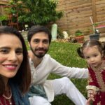 Zoe Viccaji Instagram – Eid in Austin! With my two lovelies and new adopted family! Beautiful red outfits on me and Lyla were sent all the way from a Pakistan by @mariabofficial !! Thank you so much 😊 eid Mubarak everyone, hope you all had a love filled day ❤️