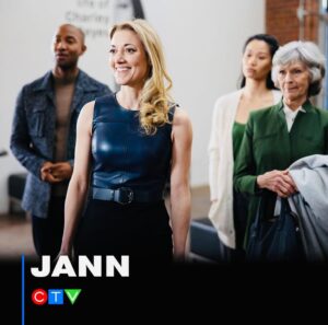 Zoie Palmer Instagram - Sometimes you get all dressed up and ready to look shocked and confused about something. What could it be??? Next ep of JANN on @ctv Monday at 7pm @janncreators @ctv_pr