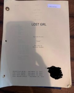 Zoie Palmer Instagram - Just came across this on my organizing travels. Ep 516 of @lostgirlseries , last episode of the show, written by the very talented @thatthingofwhen and directed by the one and only @paolobarzman ,Little memory road today ❤️