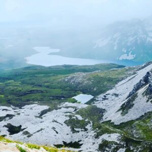Zoie Palmer Instagram - Today some of my family hiked and climbed Mount Errigal in Donegal Ireland. Here’s some pics, we started out with 7 of us and lost a few along the way and a few of us carried on to the very top. The last pic is where we stopped after for seriously the best Grilled Cheese and tomato soup I’ve eaten in my life. Beautiful day ❤️