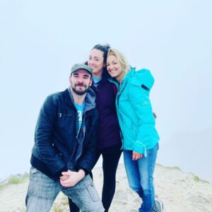 Zoie Palmer Instagram - Today some of my family hiked and climbed Mount Errigal in Donegal Ireland. Here’s some pics, we started out with 7 of us and lost a few along the way and a few of us carried on to the very top. The last pic is where we stopped after for seriously the best Grilled Cheese and tomato soup I’ve eaten in my life. Beautiful day ❤️