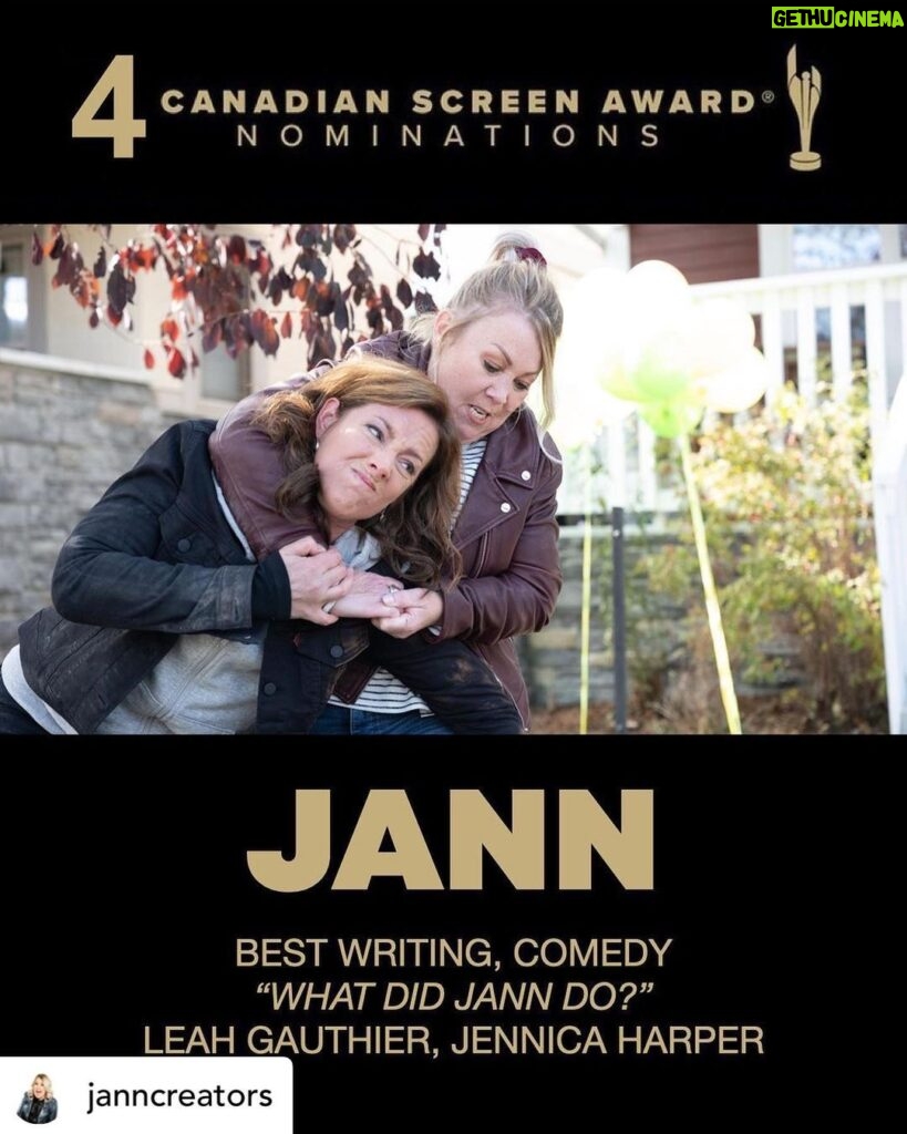 Zoie Palmer Instagram - Huge congrats to these JANN peeps for their @thecdnacademy nominations!! Love you guys, so well deserved!!! ❤️