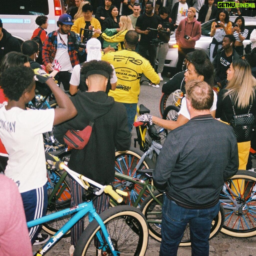 A$AP Ferg Instagram - Counting my blessings !!! More flicks from my @stadiumgoods in store . Shoutouts to the bike life movement I love you all. My Bike / merch is available @stadiumgoods and redlinebicycles.com Special shout outs to @missinfo for allowing me the space to make such a movie !!! Only motion pictures being made in realife!