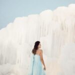 Aakriti Rana Instagram - The ice castles in Utah are so gorgeous! They look so so dreamy and they have a beautiful light show at night. I got a beautiful dress from @ordinaree.in for this but it got too dark while reaching the place. While I was shooting, all the kids kept calling me Elsa haha! It was adorable ❤️ Pro tip: book way in advance, the slots get booked very early. #aakritirana #ordinaree #elsa #dreamy #frozen #icecastles #utah #roadtrip #photography #photoshootideas #ootd #travelblogger #indiantravelblogger #outfitoftheday #utahicecastles Ice Castles