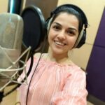 Aarya Ambekar Instagram - Recorded a really beautifully composed and written song yesterday!🥰 Can't wait for everyone to listen!😇 Details to follow soon!! Meanwhile, did you hear #ChoruChorunFemaleVersion? Dawn Studios