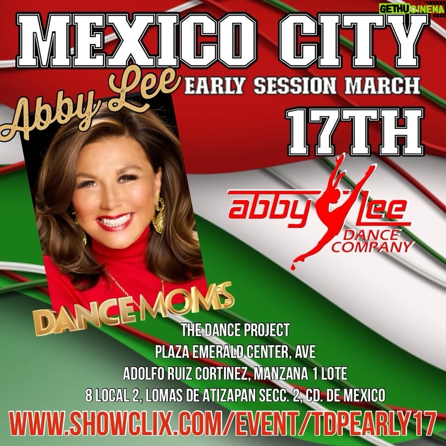 Abby Miller Instagram - MEXICO CITY! I’m coming for you!!! Head over to the link in my bio to pick an event ~ can’t wait to see you all in class! 👏🏼 #aldc #aldcalways #abbylee #dancemoms #abbyleemiller #abbyleedancecompany #leaveitonthedancefloor #mexico #mexicocity Mexico City, Mexico