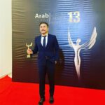 Abed Fahd Instagram - من #مصر_القاهرة_الإسكندرية_ #تحيا_مصر #مهرجان_الفضائيات_العربية شكرآً لكم على #التكريم_المميز والاستقبال الرائع #مصر _فن _حضارة ❤️#الصباح_إخوان #شتي_يا_بيروت