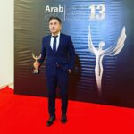 Abed Fahd Instagram - من #مصر_القاهرة_الإسكندرية_ #تحيا_مصر #مهرجان_الفضائيات_العربية شكرآً لكم على #التكريم_المميز والاستقبال الرائع #مصر _فن _حضارة ❤️#الصباح_إخوان #شتي_يا_بيروت