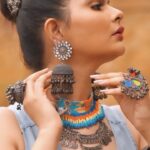 Abha Paul Instagram - Fashionable denim designed by @yadav.himani ♥️ #photography @abhay_r_kirti #style @yadav.himani #hairandmakeup @ayesha_das_dowerah #management @teamaabhapaul #clothingbrand @aabhapaulclothing