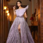 Adaa Khan Instagram - Glittery… Shimmery!! 💜💜 . . 📸: @sk_.click 💄: @mehekuuu 👗: @ritussecondskin 📍: @bookrecce.locations . . #fashiongram #style #instadaily #lookbook #mondaymagic #fashionlikeadaa #adaakhan [Fashion, Gowns, Outfit Inspiration, Glam]