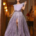 Adaa Khan Instagram - Glittery… Shimmery!! 💜💜 . . 📸: @sk_.click 💄: @mehekuuu 👗: @ritussecondskin 📍: @bookrecce.locations . . #fashiongram #style #instadaily #lookbook #mondaymagic #fashionlikeadaa #adaakhan [Fashion, Gowns, Outfit Inspiration, Glam]