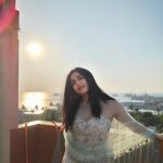 Adah Sharma Instagram - Posing with the 4.5 billion year old star -The Sun ☀️ . . Wearing @guldavari_one 👗 @ishreen_vadi