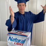 Adam Devine Instagram - College commencements are canceled everywhere. That sucks because you prob already paid for that cute ass cap and gown. Don’t fret you can rock em in the couch when I deliver you a commencement speech for the @naturallightbeer 2020 Commencement Ceremony LIVE on May 14th @ 7pm ET on Natty’s FB and IG- They picked the perfect man for the job. #NattyCommencement