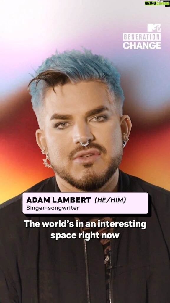 Adam Lambert Instagram - Global allyship - it’s the next big step forward 🏳️‍🌈 Join @AdamLambert as he reflects on how far the LGBTQIA+ movement has come in some countries, while others still need our solidarity and support. For more information visit http://Allout.org at the link in our bio 📍 #OutLoudProudOnTour #Pride2023 #GenChange @weareallout