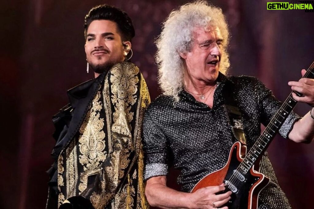 Adam Lambert Instagram - Happy Birthday Sir @brianmayforreal !! Excited to hit the road in a few months!!! ❤️❤️