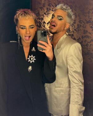 Adam Lambert Instagram - Ringing in ‘24 with my ride or die. 🩵u @olivergliese