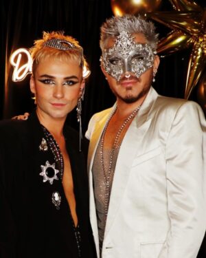 Adam Lambert Instagram - Ringing in ‘24 with my ride or die. 🩵u @olivergliese