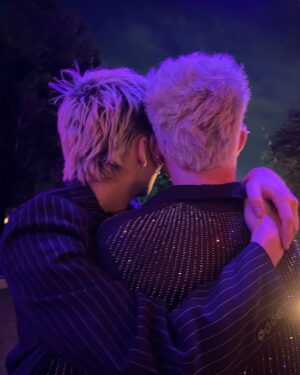 Adam Lambert Instagram - Ringing in ‘24 with my ride or die. 🩵u @olivergliese