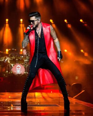 Adam Lambert Instagram - Some of my favorite past looks from tour...got some fun outfits up my sleeve for this next one 😉 @officialqueenmusic @brianmayforreal @rogertaylorofficial 

📸: Miriam Alster, Dana Zuk, Andrew Chin, qoatg, and Frank Hoensch