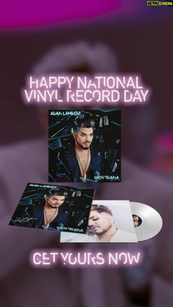 Adam Lambert Instagram - Nothing beats listening to music on vinyl! Get your High Drama vinyl now ✨