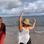 Adesua Etomi-Wellington Instagram – That time, @jemimaosunde thought she could make a ‘living my best life’ video without me. Lol, never gonna happen🤭 

Ps. Shoutout to our videographer🙌