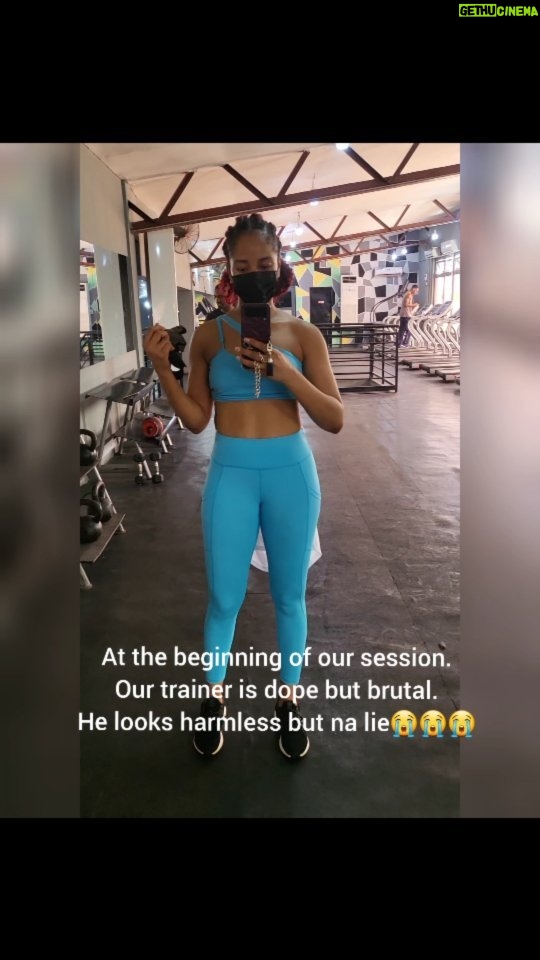 Adesua Etomi-Wellington Instagram - The soundtrack and this video don't exactly work but it's how I feel so it is what it is😭😭😭😭 We see the results but the work is still hard Cc @jemimaosunde Song by Susu'm Trainer @24strong_ 🙄 Update: this is my 3rd week at the gym. Been working out at home for months. Workout gear @fitbybunmi