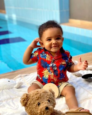 Adesua Etomi-Wellington Instagram - I married the love of my life, and God gave us the love of our lives. 
Happy 3rd birthday to our sunshine, Hazaiah Olusegun Champ Wellington. 
You make our lives so beautiful, and we are incredibly honoured to call you our son. 
You are the happiest, kindest, most intelligent, most beautiful boy in the entire universe.
We love you more than we can possibly put into words.❤️❤️❤️

📸: (Formal) @c3pictures_gallery 
Zaiah and bankys outfits @atafo__ @maiatafo 
Susu's dress @anncranberry
Pool picture @jemimaosunde