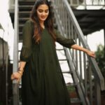 Aditi Ravi Instagram - 🌿🌿🌿 📸 @athul_krishna________ 💄 @exocticmakeover 👗 @niharikabyarya 💁‍♀️ @vrinda_sk_
