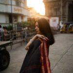 Ahana Kumar Instagram - sunsets by the temple shot by @studio.molecule styled by me wearing a lovely saree that belongs to @sindhu_krishna__ #Madras