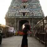 Ahana Kumar Instagram - sunsets by the temple shot by @studio.molecule styled by me wearing a lovely saree that belongs to @sindhu_krishna__ #Madras