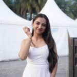 Ahsaas Channa Instagram - 🤍🎀⛅️ 📸 @gautam_lalwani Styled by @stylebykayal Assisted by @yashtikaasharmaa Dress @shop_kohra Footwear @fizzygoblet @elevatepromotions Earrings @shopsheerluxejewellery Rings @house.of.midas