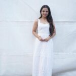 Ahsaas Channa Instagram - 🤍🎀⛅️ 📸 @gautam_lalwani Styled by @stylebykayal Assisted by @yashtikaasharmaa Dress @shop_kohra Footwear @fizzygoblet @elevatepromotions Earrings @shopsheerluxejewellery Rings @house.of.midas