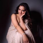 Ahsaas Channa Instagram - Desi mirrorball Photographed by @trilogy_works & edited by @retouch_sneha Styled by @stylebykayal Hair by @view_hairstyles Makeup by Me Saree @kalkifashion Blouse @zwaan.official