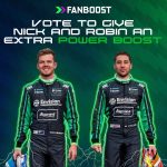 Aidan Gallagher Instagram – Go to https://fanboost.fiaformulae.com and use your vote to to power our team Envision Racing!  Type in your email and vote with me for Nick and Robin. Comment who you voted for! Thank you! @envisionracing #RaceAgainstClimateChange Seattle, Washington
