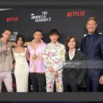 Aidan Gallagher Instagram - Thank you for all the love ♥️♥️♥️♥️♥️ @gerardway @gabriel_ba @steveblackmantv @darkhorsecomics @ucp @netflix ☂️🪓☕️
