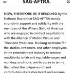 Aidan Gallagher Instagram - The actors (SAG), directors (DGA), and all the crew (IATSE), all stand with the writers against the use of AI - artificial intelligence to replace us all. If we don’t take a stand now, it will be too late in the near future. We all stand to lose our careers with this strike so clearly it is that important. Please support the writers in their negotiations with the Alliance of Motion Picture and Television Producers (AMPTP) for the future of all entertainment not being replaced by computers.♥️REPOST IF YOU STAND WITH US!