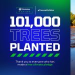 Aidan Gallagher Instagram - #TreesWithAidan is celebrating over 100,000 trees planted this year! 🌲🌳🌲🌳🌲🌳🌲🌳🌲🌳 Thank you to everyone who has made a free climate pledge! 🙏🏼♥️ Thank you @envisionracing 🏎♻️🔋♥️☀️⚡️ Go make your pledge today and plant a FREE tree! Seattle, Washington