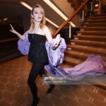 Aimee Lou Wood Instagram - Purple train purple train. @leithclark @sarahillmakeup @georgenorthwood @bafta be