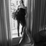 Aimee Lou Wood Instagram - @aimeelouwood, star of Living, in @maisonvalentino. Photographed ahead of the 2023 @bafta Film Awards. Styled by @leithclark Make-up by @sarahillmakeup Hair by @georgenorthwood #AimeeLouWood #Valentino #Living #BAFTAs #GregWilliamsPhotography #GregWilliams
