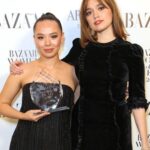 Aimee Lou Wood Instagram – GORGEOUS NIGHT WITH GORGEOUS PEOPLE.
Thank you @bazaaruk for inviting me to present a thoroughly deserved award to the truly incredible @somasara. 
Met so many of my heroes my heart was bursting and it kinda hurt. But in a nice way. So special to experience it with my effervescent and radiant best friend  @belzyday Claridge’s