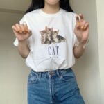 Aimyon Instagram - A-Studioの時、 鶴瓶さんとちえぴと富士郎が着てた猫T。 わたしもおそろいで買ってたんです！ びっくりした。みんなでおそろい嬉しい。 @akishika_design さんありがとうございます。ほかのTシャツも可愛いどす。