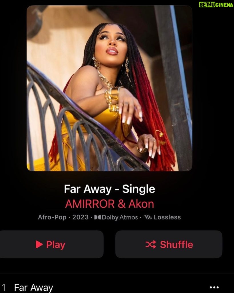 Akon Instagram - MY NEW SINGLE #FARAWAY with @akon is OUT NOW ON ALL PLATFORMS 🪞🎶 IM SO GRATEFUL FOR MY GOD MY TEAM My Man AND MY FAMILY FOR having my back believing in me & pushing me to my best ability!!!! I’m so excited for this journey! GO STREAM, REPOST,ETC LETS DO OUR BIG ONE WITH THIS REFLECTIONS! 🥰🪞🎶👑 LINK IN BIO!!!! #Amirror #Akon #FarAway #konvictkulture