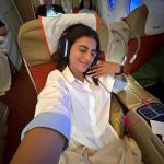Akshara Singh Instagram - Dubai to Mumbai ✨🤗 . . . . . #aksharasingh #happy #flyhigh #love #travel