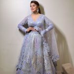 Akshara Singh Instagram - Flaunting my indian ambience in lehnga 👗 . . . . Wearing: @meraakinxtbynikkimonali By my dearest friend @nikki_shirodkar_meraki Makeup 💄: @ps_makeover29 Hair 💇‍♀️: @sankpalsavita #aksharasingh