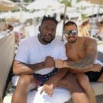 Alain-Gloirdy Bakwa Malary Instagram - Me and my brother @deshko_dobrev , relax on the beach... I LOVE THIS JOB #CESTBONDEJA #ilovethisjobs #bodygardspowers #peaceandlove #littleandsmallkids #cokeboys Annex Beach Cannes